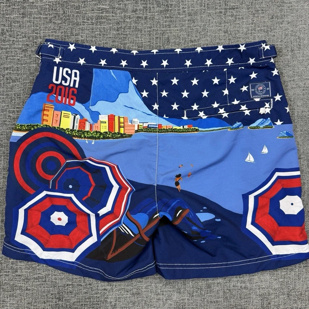Polo Ralph Lauren Team USA 2016 Rio Olympic Paralympic Swimtrunks‎ Men's 30 NWT